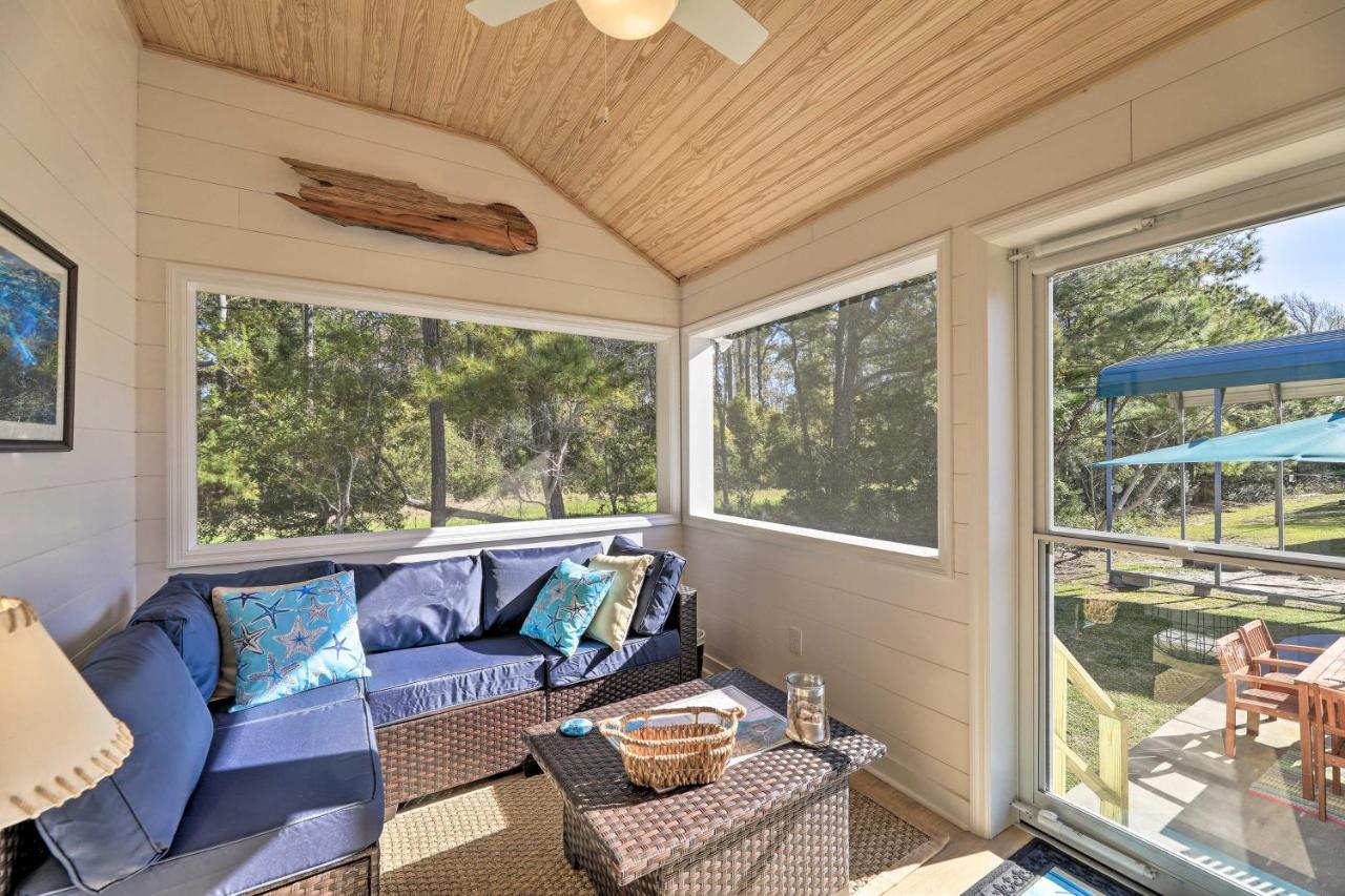 Beaufort Pad With Patio 3 Blocks To Waterfront! Bagian luar foto